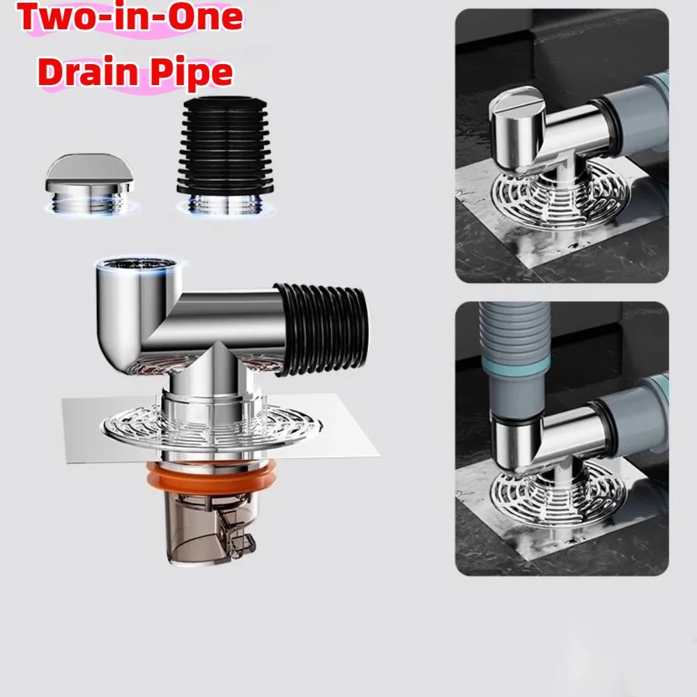 

Rapid Drainage Anti-Odor Floor Drain Insect Control Odor Prevention Two-in-One Drain Pipe Silicone Ring Filter Screen
