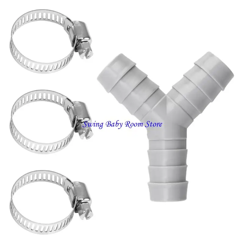 เครื่องซักผ้า k1ad อะแดปเตอร์ y ประเภทตัวแยกพลาสติกพื้นผิวที่สมบูรณ์แบบสำหรับท่อ