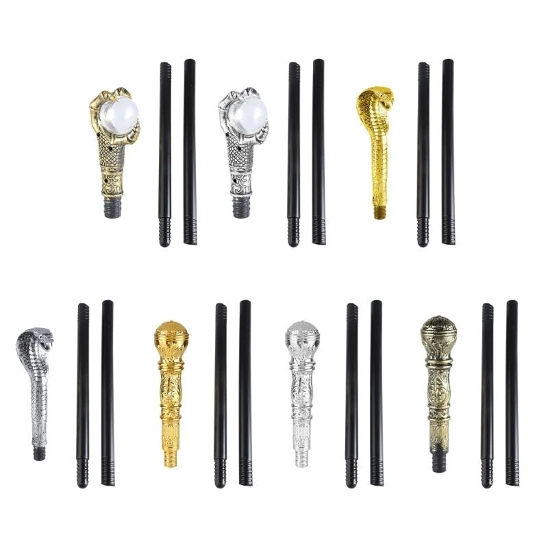 5ASD Snake Cobras Cane Pharaoh SCEPTER PIMP WIZARD ATTROMEN HALLOWEEN COSPLAY