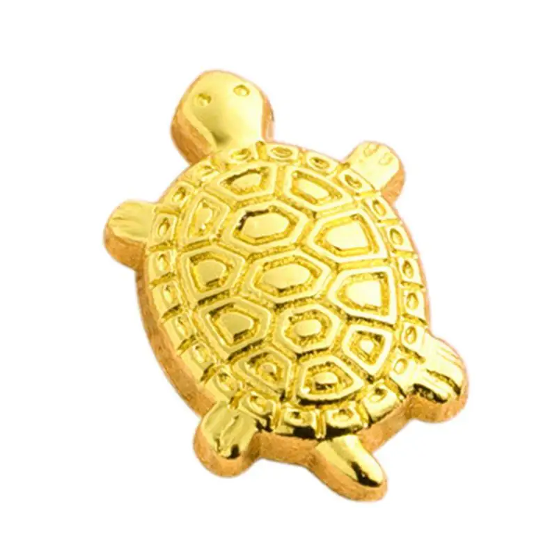 Feng Shui Golden Money Turtle Figurines Mini Golden Tortoise Guarding Praying Lucky Wealth Lucky Tortoise Collectible Home Decor