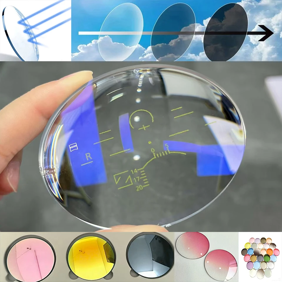 

1.56/1.61/1.67/1.74optical Lenses Progressive Aspheric Lens Prescription Optical Eyeglass Spectacles Lenses MR-8 Series Hardness