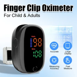 AiQUE 4 Colors Oximeter Portable Fingertip Pulse Blood Oxygen Saturation Monitor LED Display Fingertip Oximeter Testing SPO2