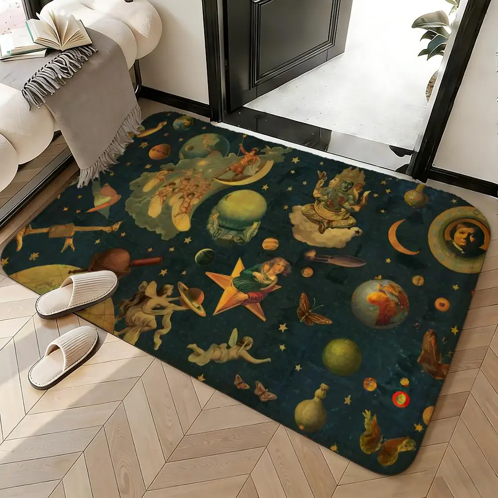 Soft Absorbent Non-Slip Rug Band The Smashing Pumpkins Floor Mat Home Decor Doormat Bedroom Floor Mat Shower Carpet
