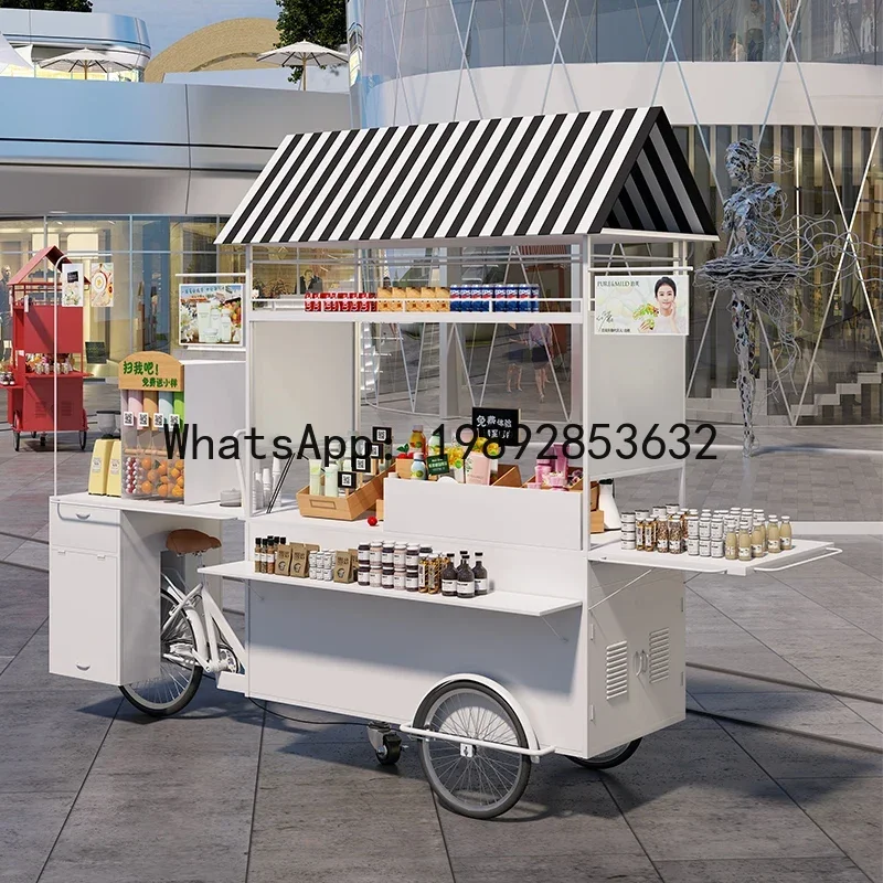 CC Mobile Snack Stall Market Stall Trolley Creative Night Market Shopping Mall Supermarket Vending Cart