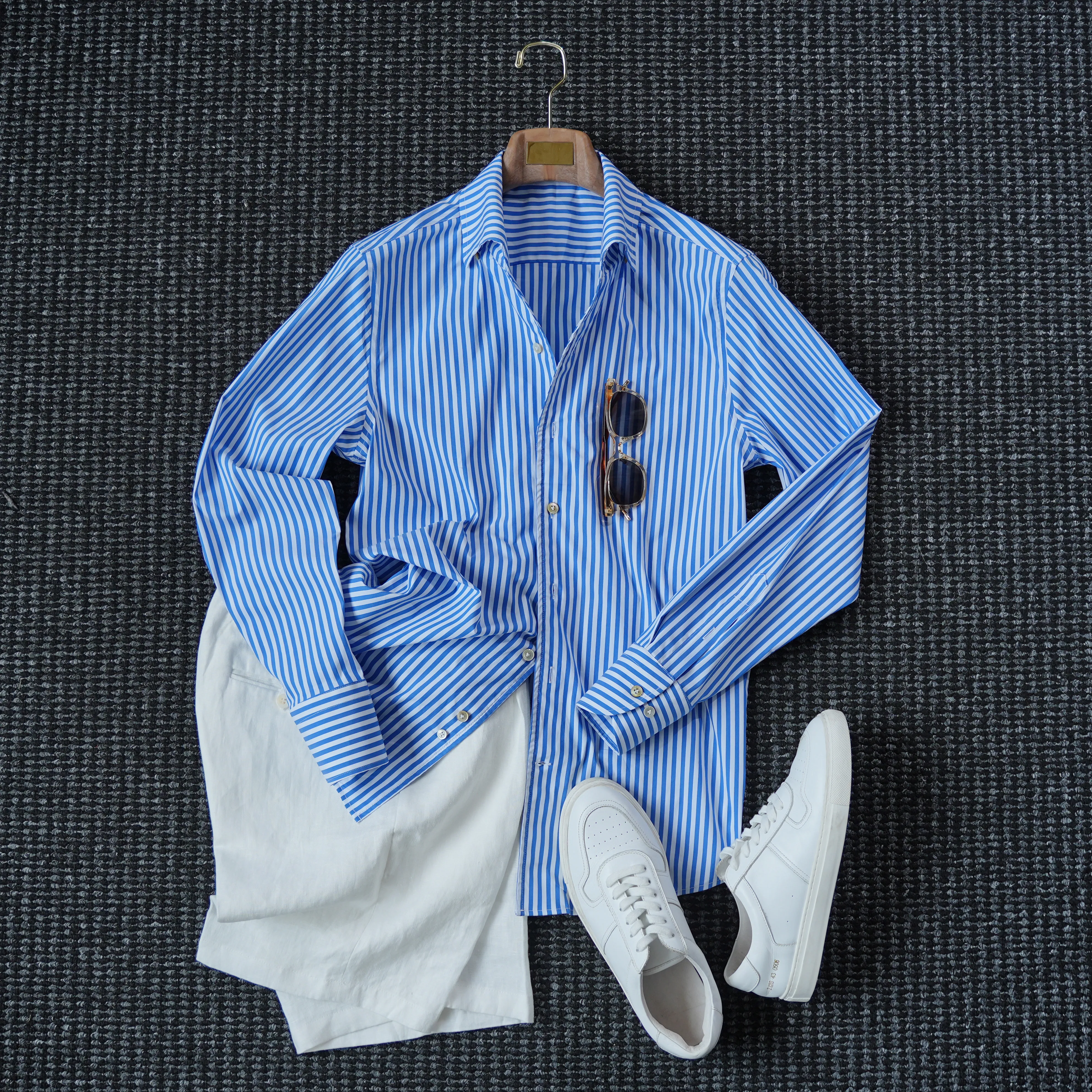 

Haute couture a zero-stripe shirt men's business gentleman elegant breathable shirt