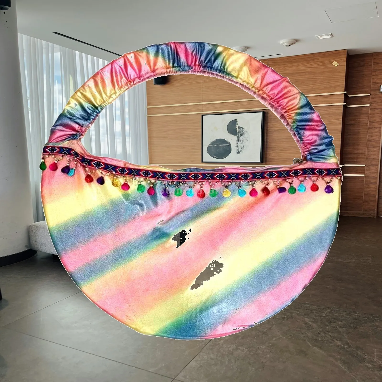 Artistic Gymnastics Equipment Bag Multi Use Hoop Holder Carrying Case for Dance Fitness Obstacle Course and Gym