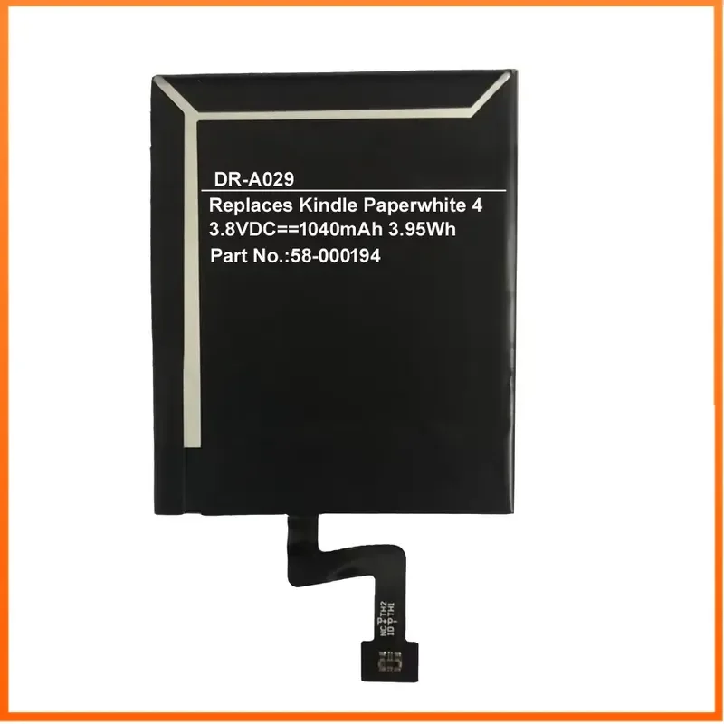 DR-A029 3.8V 1040mAh Battery For Kindle Paperwhite 4 E-book Reader Compatible 58-000194 26S1017 Rechargeable Batteries