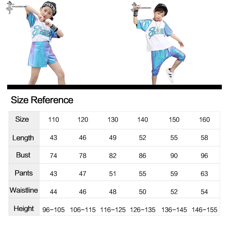 Jazz Dance Costumes for Girls Performance Kids Boys Street Dance Set Girls Jazz Dance Clothing Sequins Performance Costumes