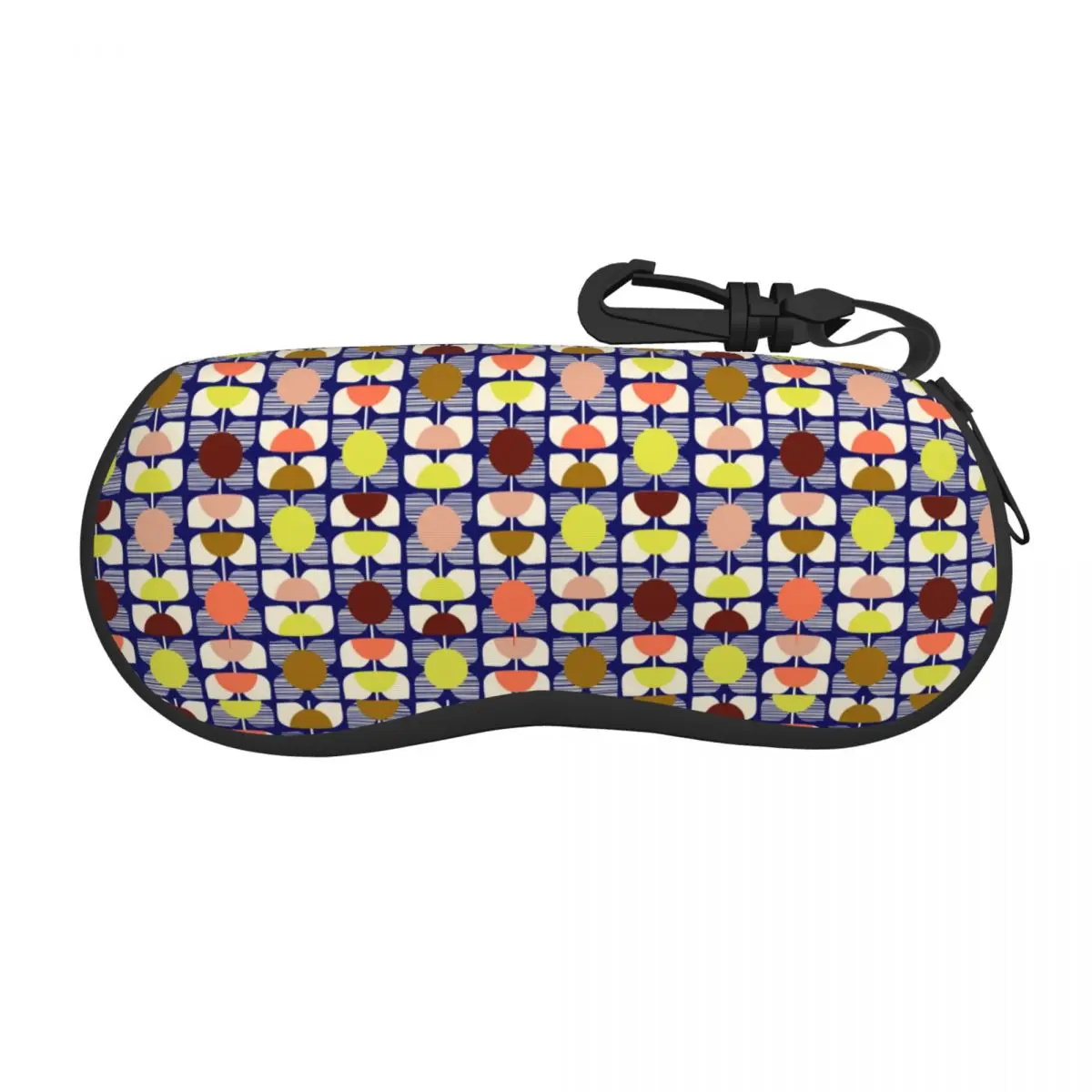 Custom Square Flower Print In Multi Eyeglass Glasses Case Women Men Soft Orla Kiely Sunglasses Protective Pouch