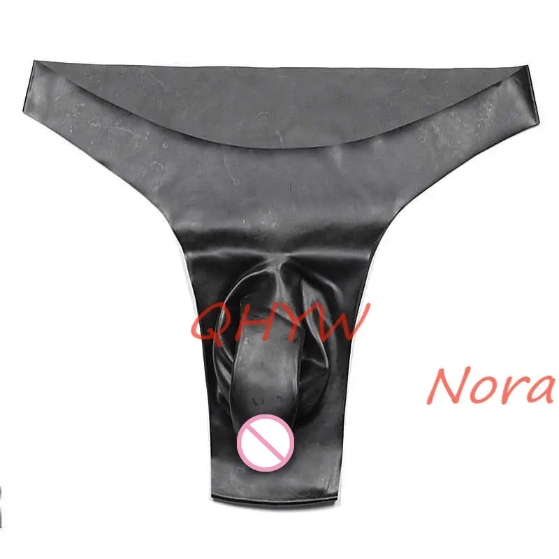 Thongs Nieuwe Latex Slips Onderbroek Ondergoed T Shorts G-snaar Met Cock Penis Schede