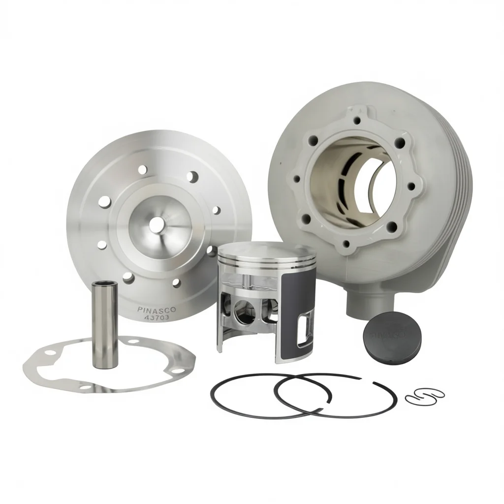New 177cc Vespone RB Scooter Cylinder Kit High Performance 2-Stroke Aluminum Cylinder Heads