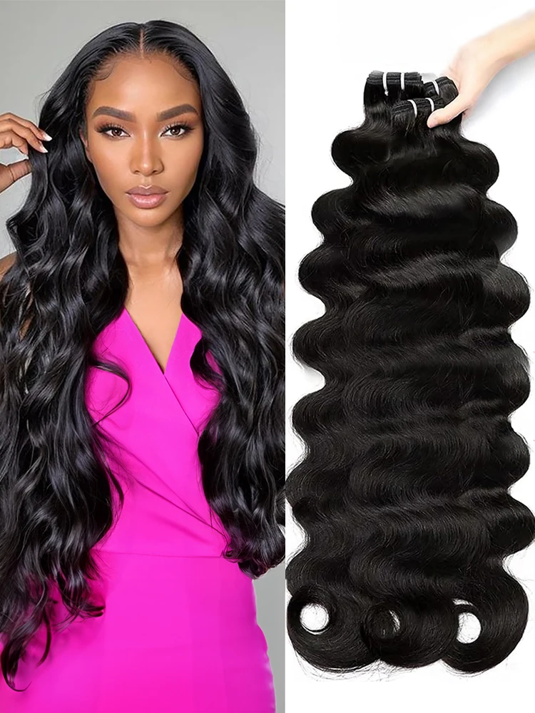 22 24 26 Inch Double Drawn Virgin Bundles Human Hair 15A Raw Vietnamese Hair Body Wave Bundles Human Hair Unprocessed Hair