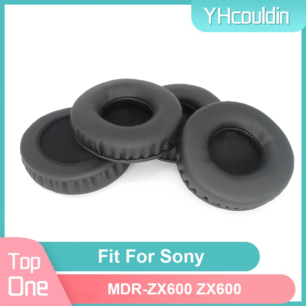 Earpads For Sony MDR-ZX600 ZX600 Headphone Earcushions PU Soft Pads Foam Ear Pads Black