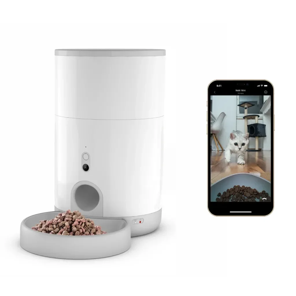 

Wifi Automatic Pet Feeder with Camera Pet Accessories Supplies APP Control for Remote Feeding & Monitor Voice Recorder