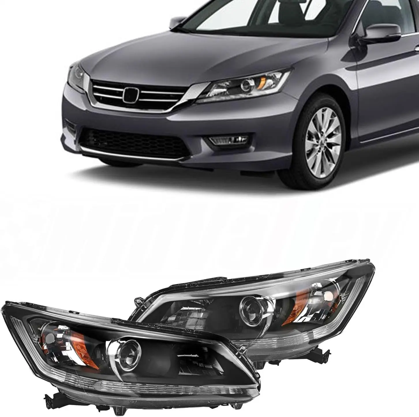 

Передняя правая левая фара галогенная светодиодная левая правая для Honda Accord 2013, 2014, 2015, 4-дверный седан HO2503151 HO2502151