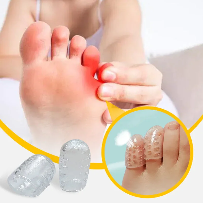 Silicone toe protector Soft Breathable Toe Tube Corns Blisters Protector Gel Little Toe Protector Toe Separators Foot Care Tool