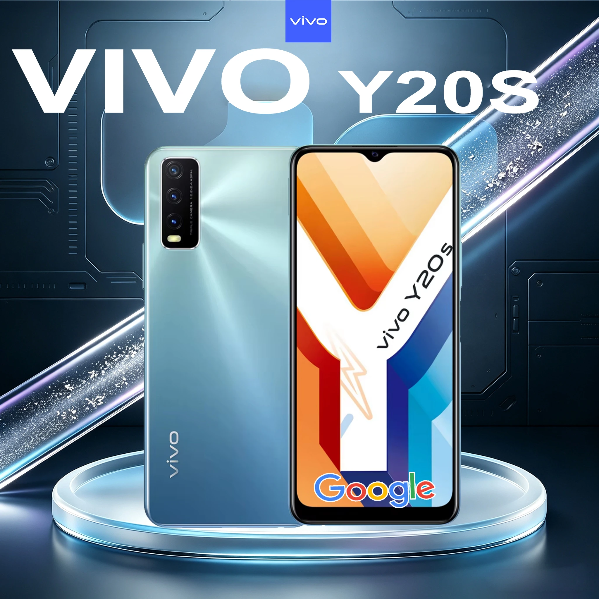 VIVO Y20S fashion smart unlock mobile phone 5000mah long battery life, high-quality drop-resistant lightweight mobile phone