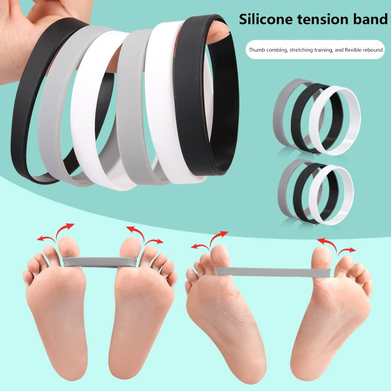 1Pcs Hallux Valgus Corrector Belt Recovery Training Exerciser Strap Toe Separator Stretcher Thumb Elastic Band Foot Care