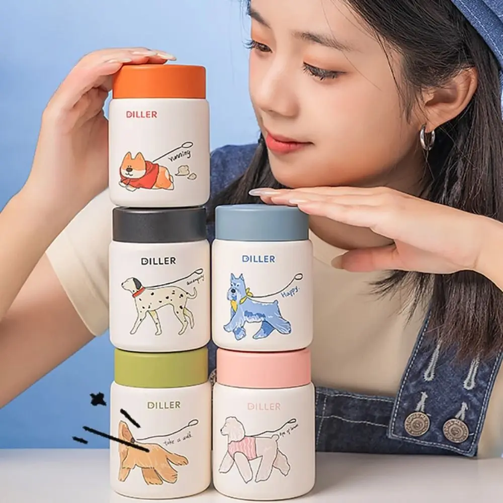 Cartoon Cute Insulation Cup Large Capacity 316 Stainless Steel Braising Beaker Creative Thermal Water Bottle