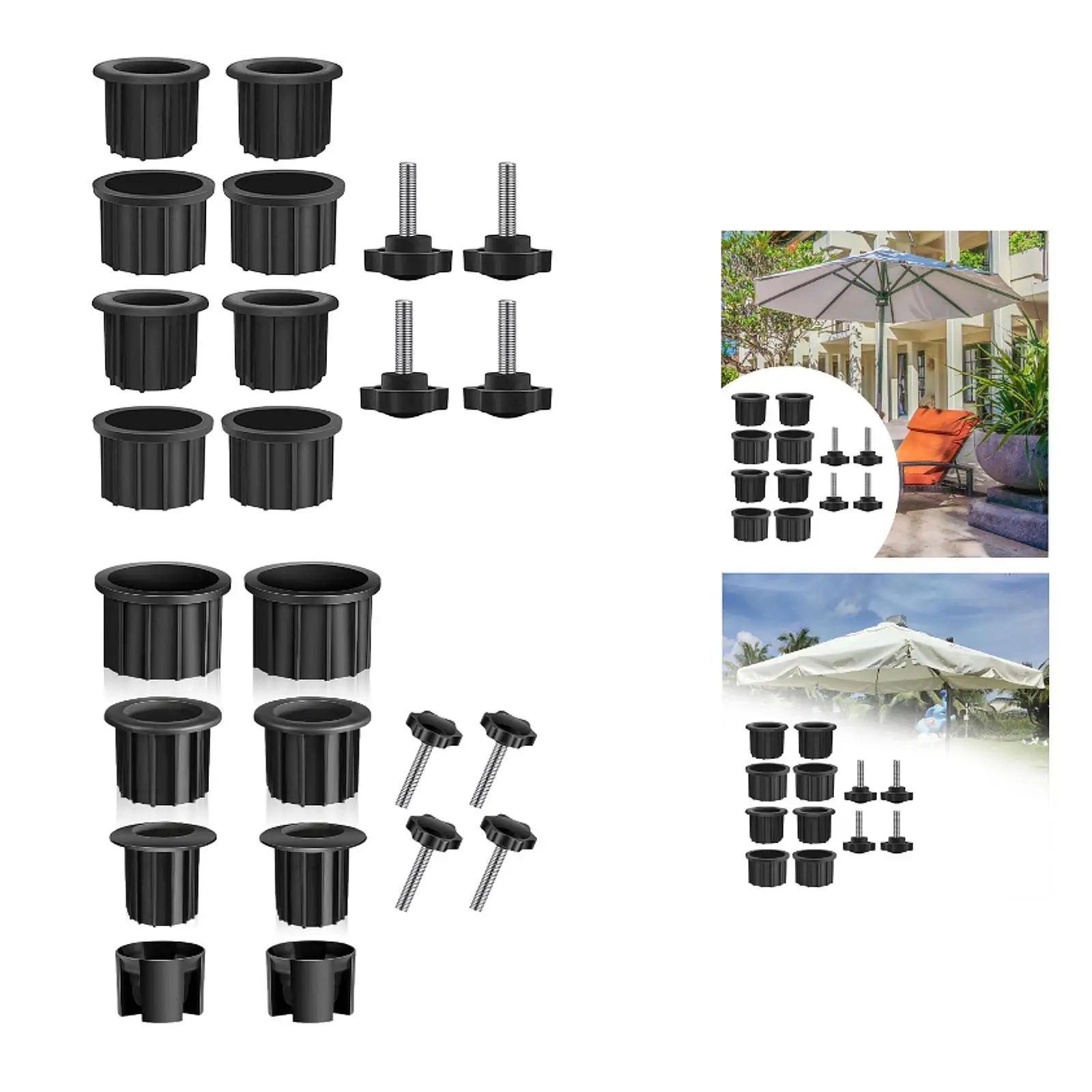 

12 шт., подставка для зонта, замена кольца с отверстием для сада, заднего двора