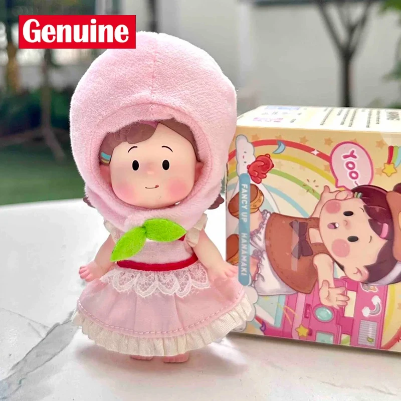 Genuíno fantasia up hanamaki versátil guarda-roupa série bjd kawaii ação anime figuras móvel vestir-se boneca brinquedo presente para meninas
