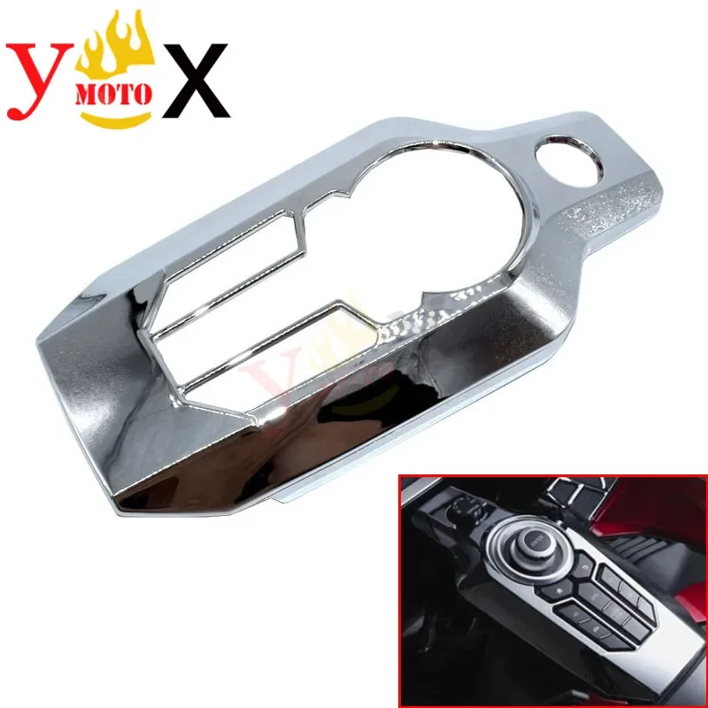 GL 1800 F6B Chrome ABS Center Console Button Switch Panel Cover Accent Trim Fairing Decal For Honda Goldwing GL1800 2018-2020