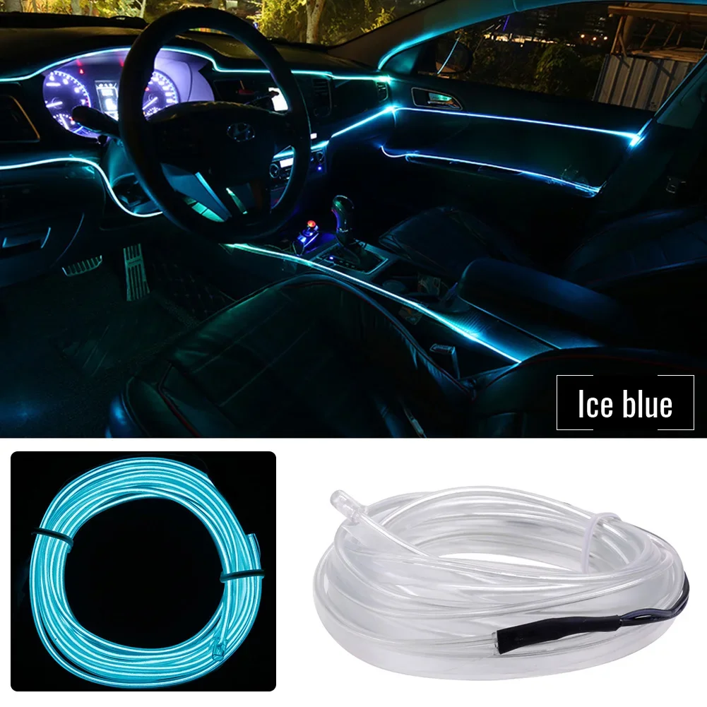 1m 12V LED Auto Licht Lampe Auto Innen dekorative Atmosphäre Drahtst reifen – Detail 20