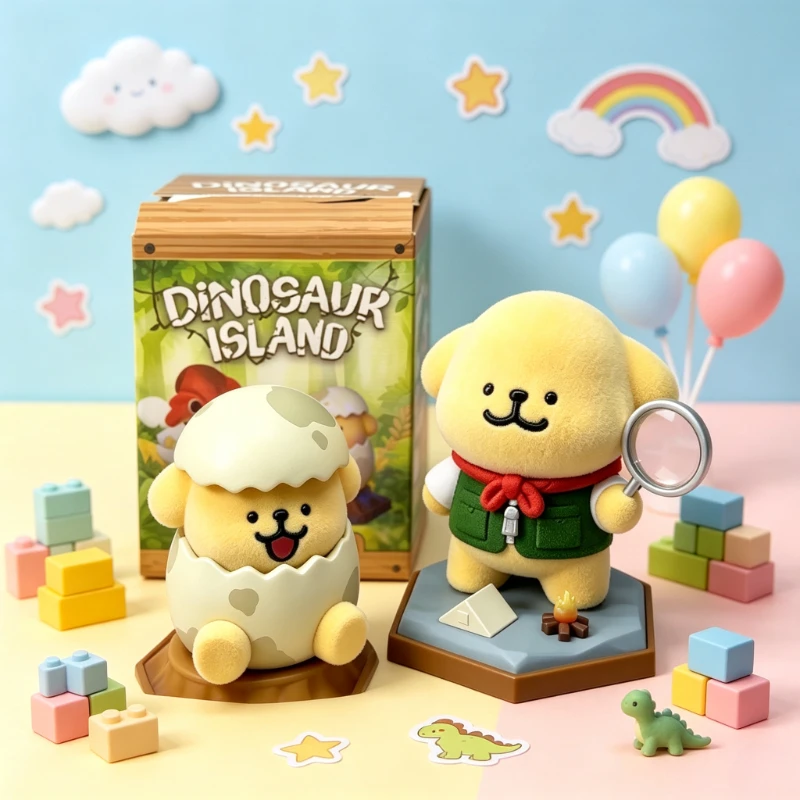 Maltese Figure DINOSAUR ISLAND Series Blind Box Dog Anime FigureMystery Box Decor Anime Doll Toys Surprise Gift Desktop Decor view 3