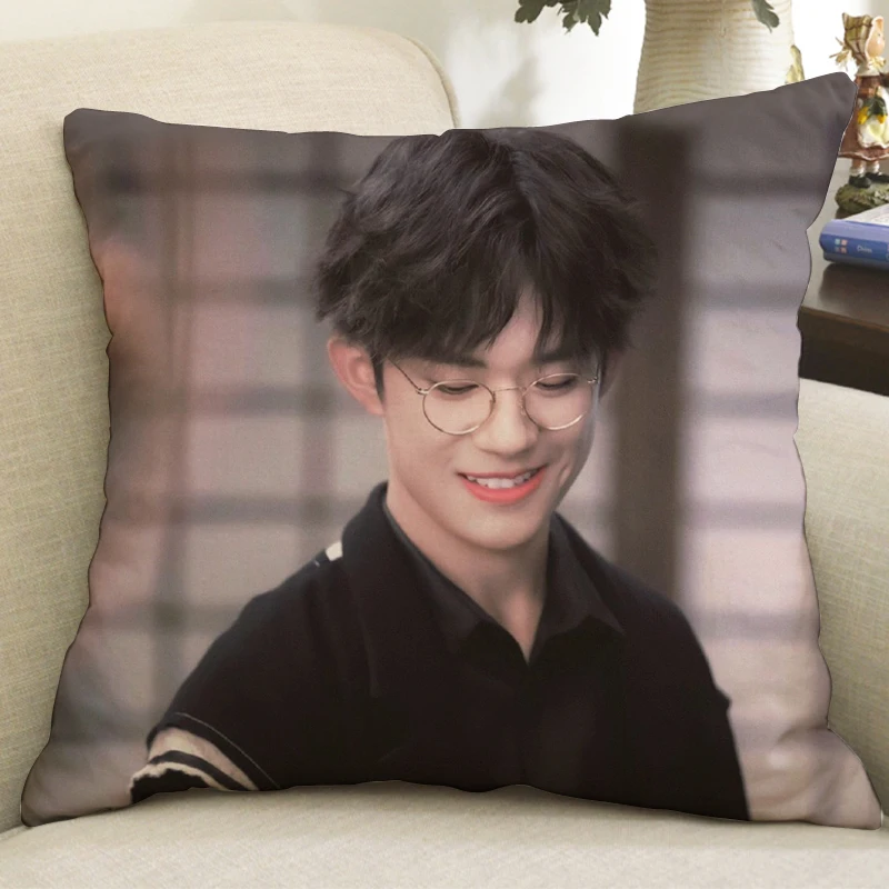 

Chinese Singer Star TF Boys Yi Yang Qian Xi Surrounding Around Official 35x35cm Decorative Pillows Cover Cusion Covers