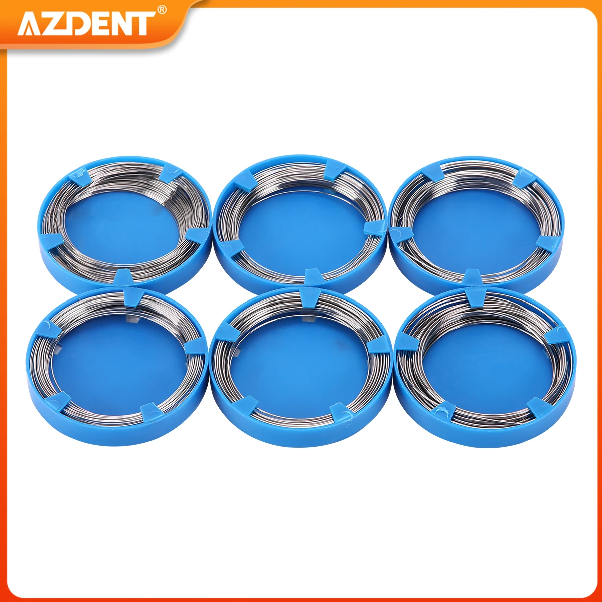 50g/Roll Dental Orthodontic Arch Wire AZDENT Stainless Steel Size 0.5/0.6/0.7/0.8/0.9/1.0mm Archwires Dentistry Tools