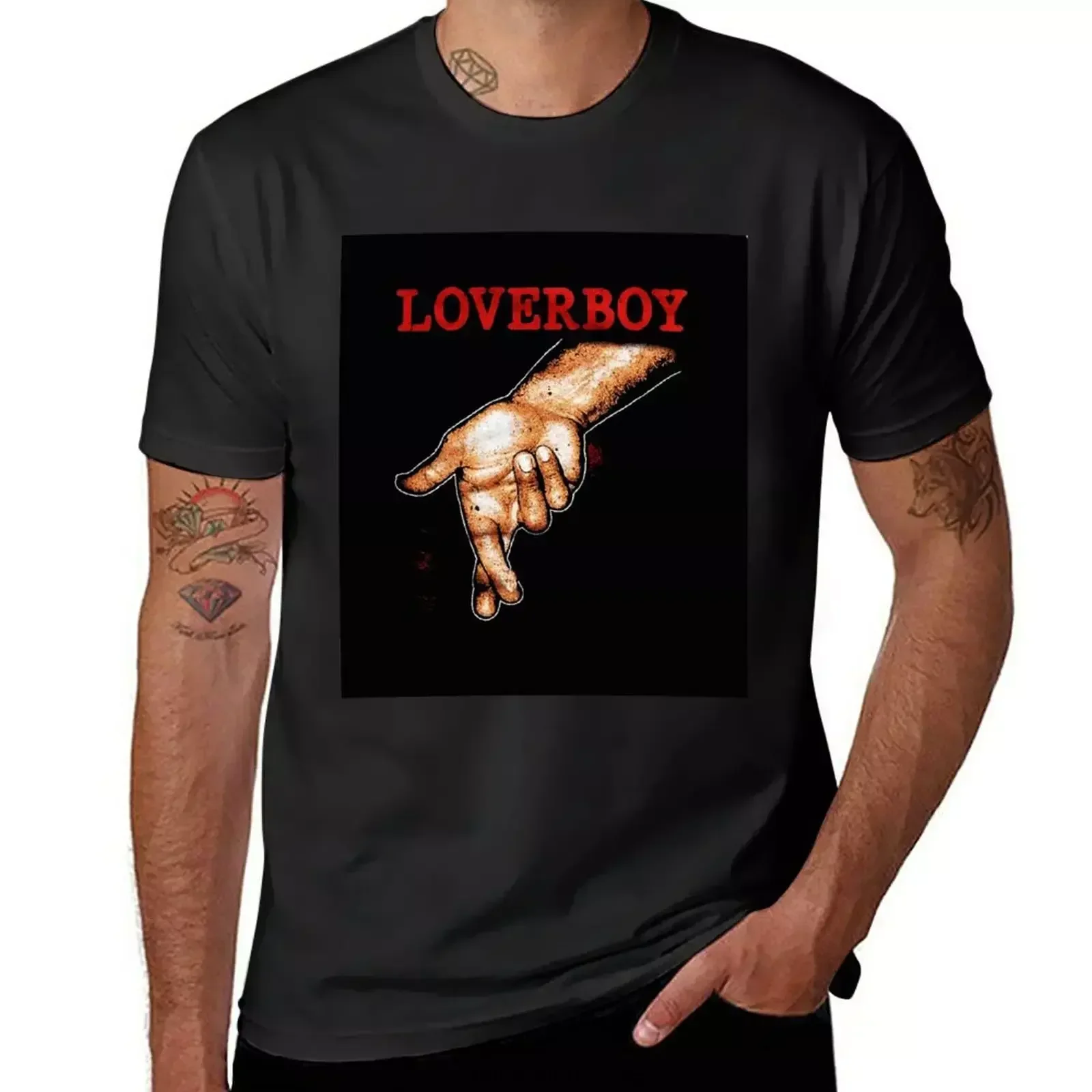 Band rock loverboy logo T-Shirt heavyweights sweat Men's t shirts