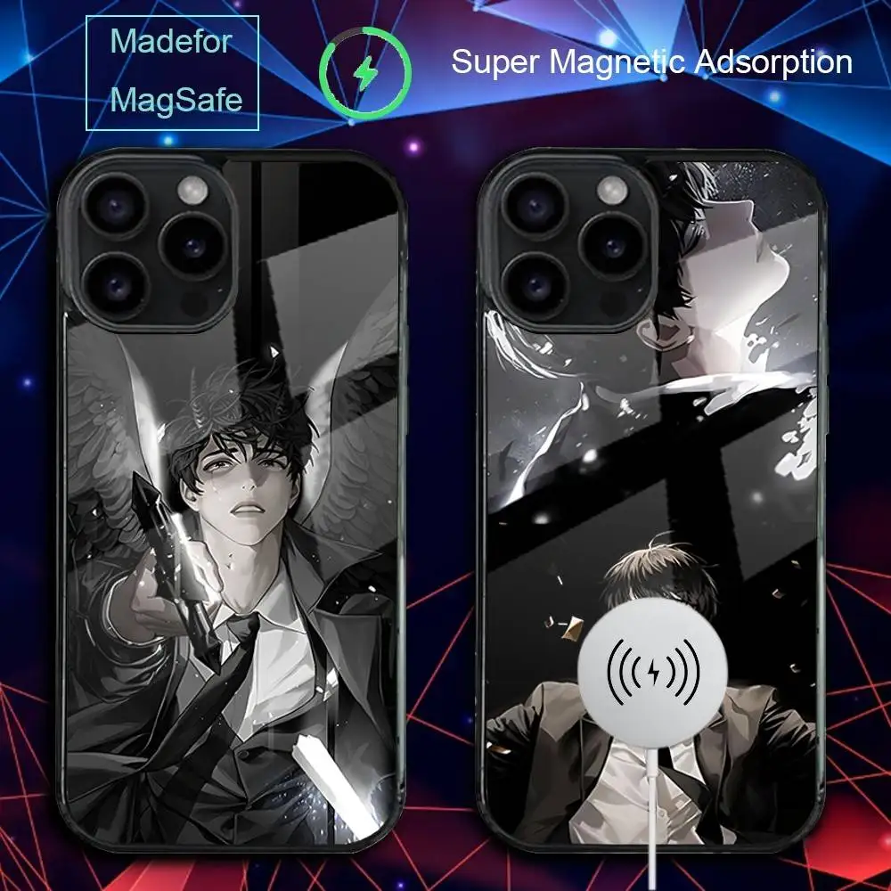 

Чехол для телефона O-OmniscientS Reader для iPhone 17,16,15,14,13,12,11,Pro,Max,Plus,Mini,SE4,E с магнитной беспроводной зарядкой Magsafe