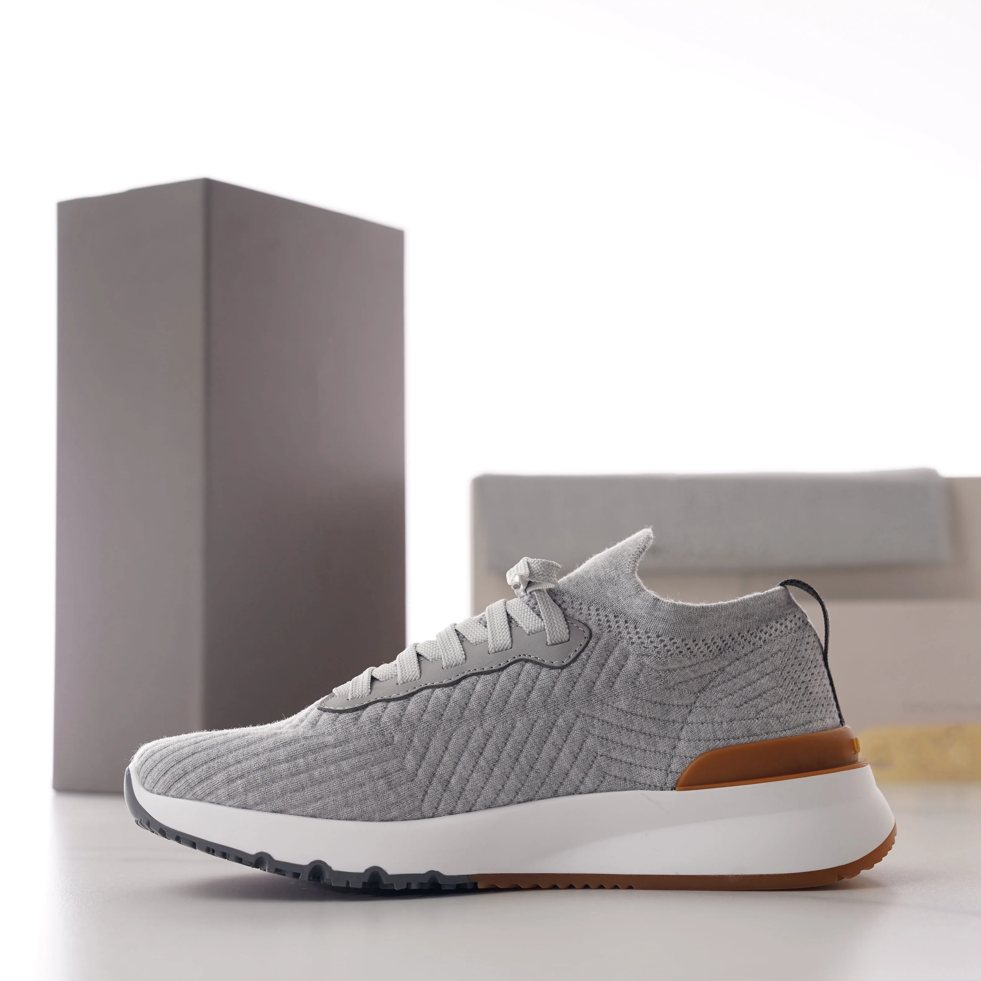 2026 Spring Summer Men Fashion Knit Sneakers Lightweight Breathable Daily Casual Sports Running Shoes_vogvips.com