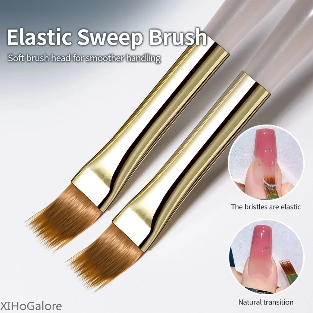 5Pcs Professional Nail Art Brush Set Elasticity Sweep Gradient Painting Drawing Pen Manicure Tool DIY Accessories