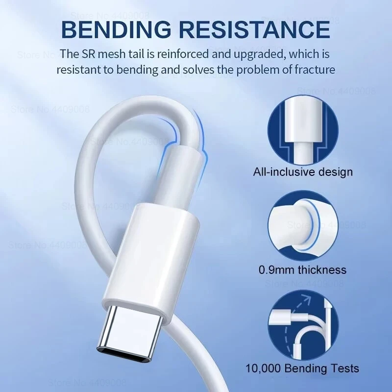 100W USB Type C Cable For Samsung S23 S24 Ultra Huawei P30 Pro Xiaomi Redmi Oneplus Fast Charging Data Cable Charger Accessories image 5