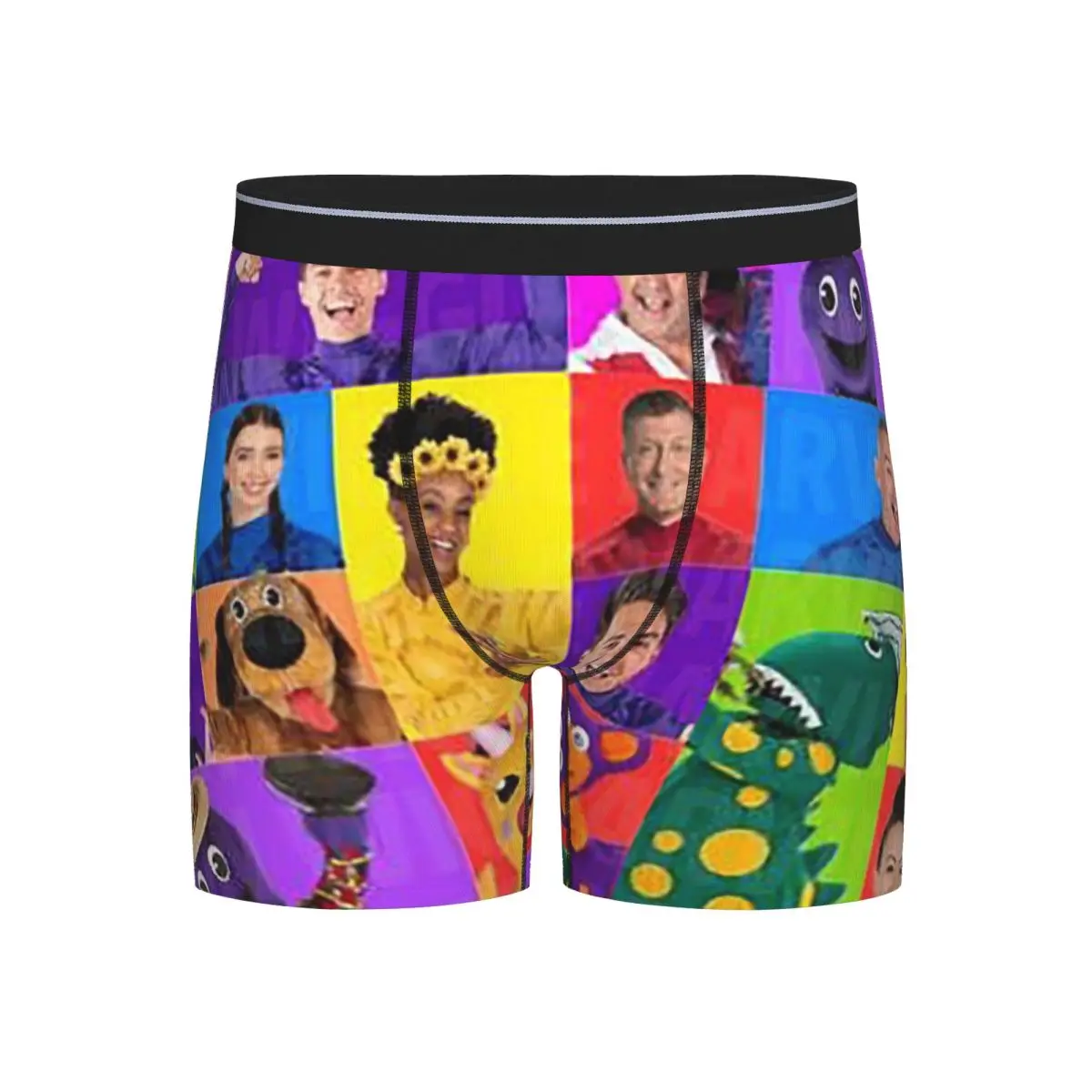 

Long Boxer Underpants Shorts The Wiggles Tv Show Music Band Panties Men Soft Underwear for Homme Man Boyfriend Gift