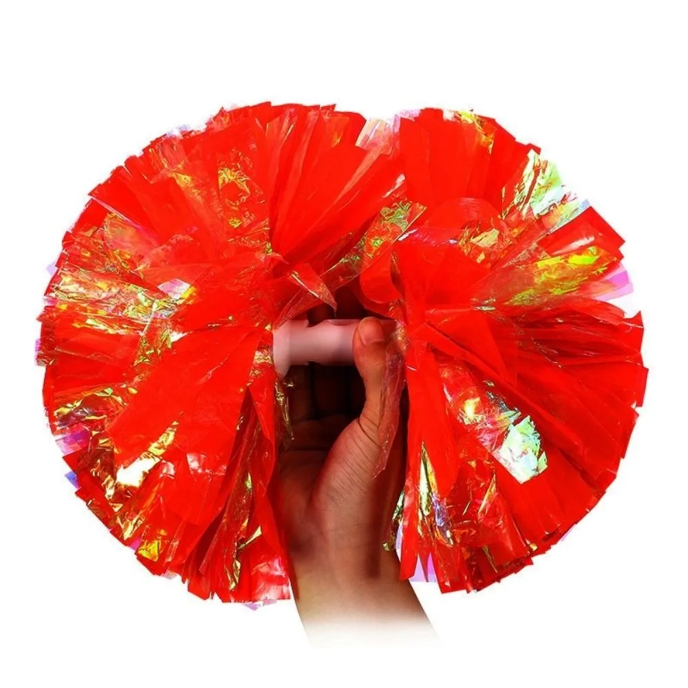 26cm Game Pom Poms PET Come On Props Cheap Practical Cheerleading Multicolors Cheering Ball Dance Party Concert Decorator