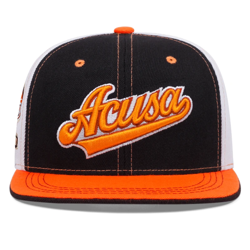 2024 New Acusa Embroidered Men\'s Color Block Cap Youth Hip Hop Retro Hat Snapback Cotton High Quality Fashion Women\'s Hat