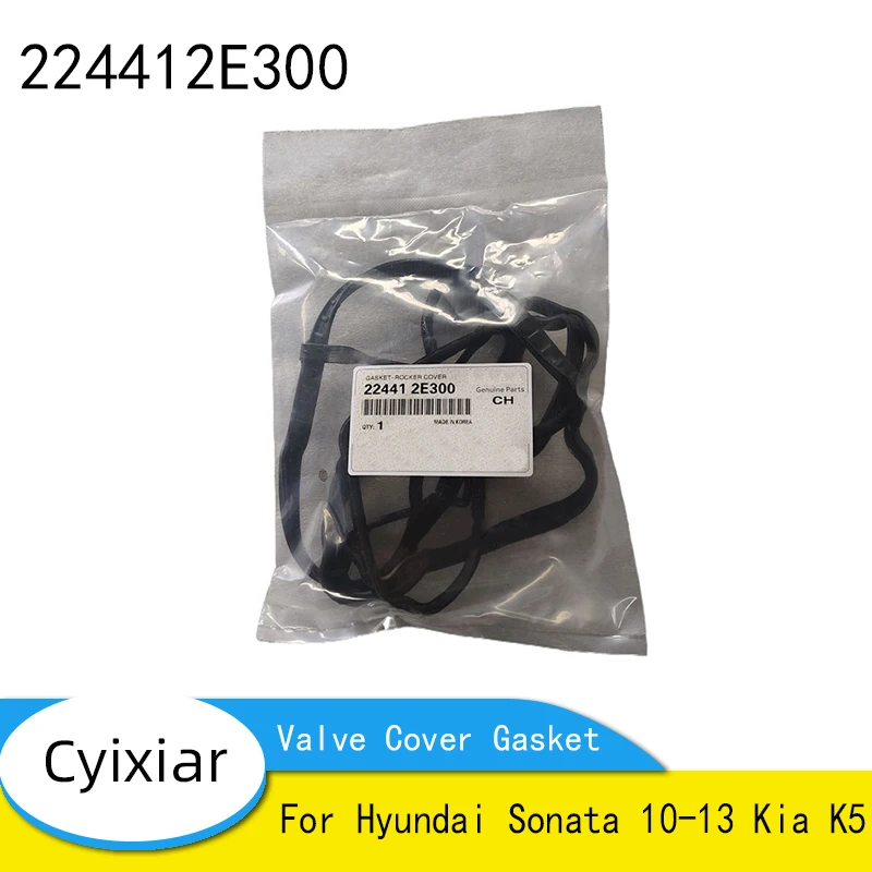 Brand New Genuine Cylinder Head Valve Cover Rocker Gasket 22441-2E300 224412E300 For Hyundai Sonata 10-13 Kia K5