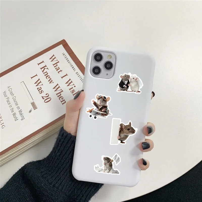 Autocollants décoratifs Graffiti créatifs souris de personnalité de dessin animé 50 pièces