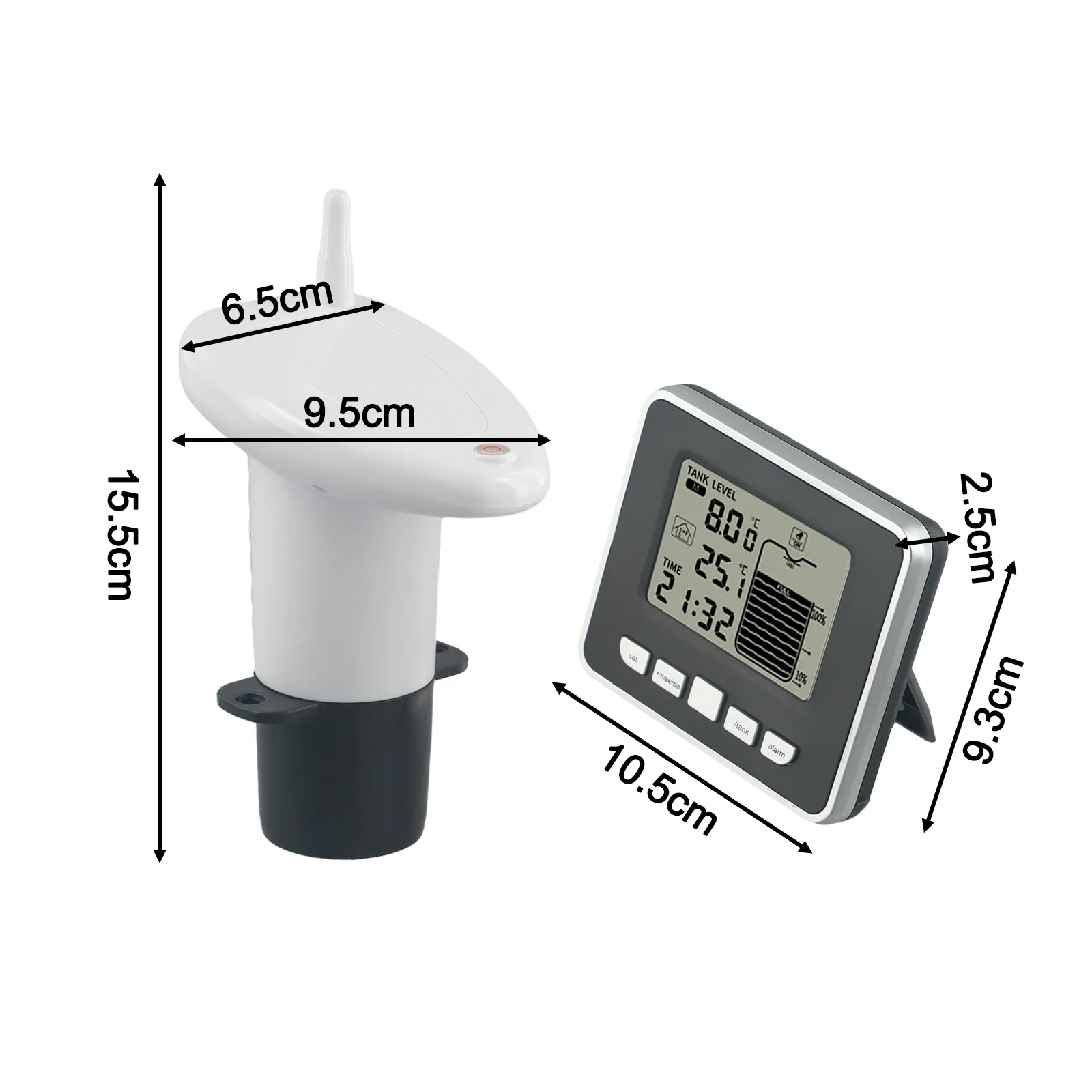 for Living Room Outdoor Water Tank Water Tank Level Gauge Tank Level Meter Min/max Records Outdoor Water Tank Monitoring