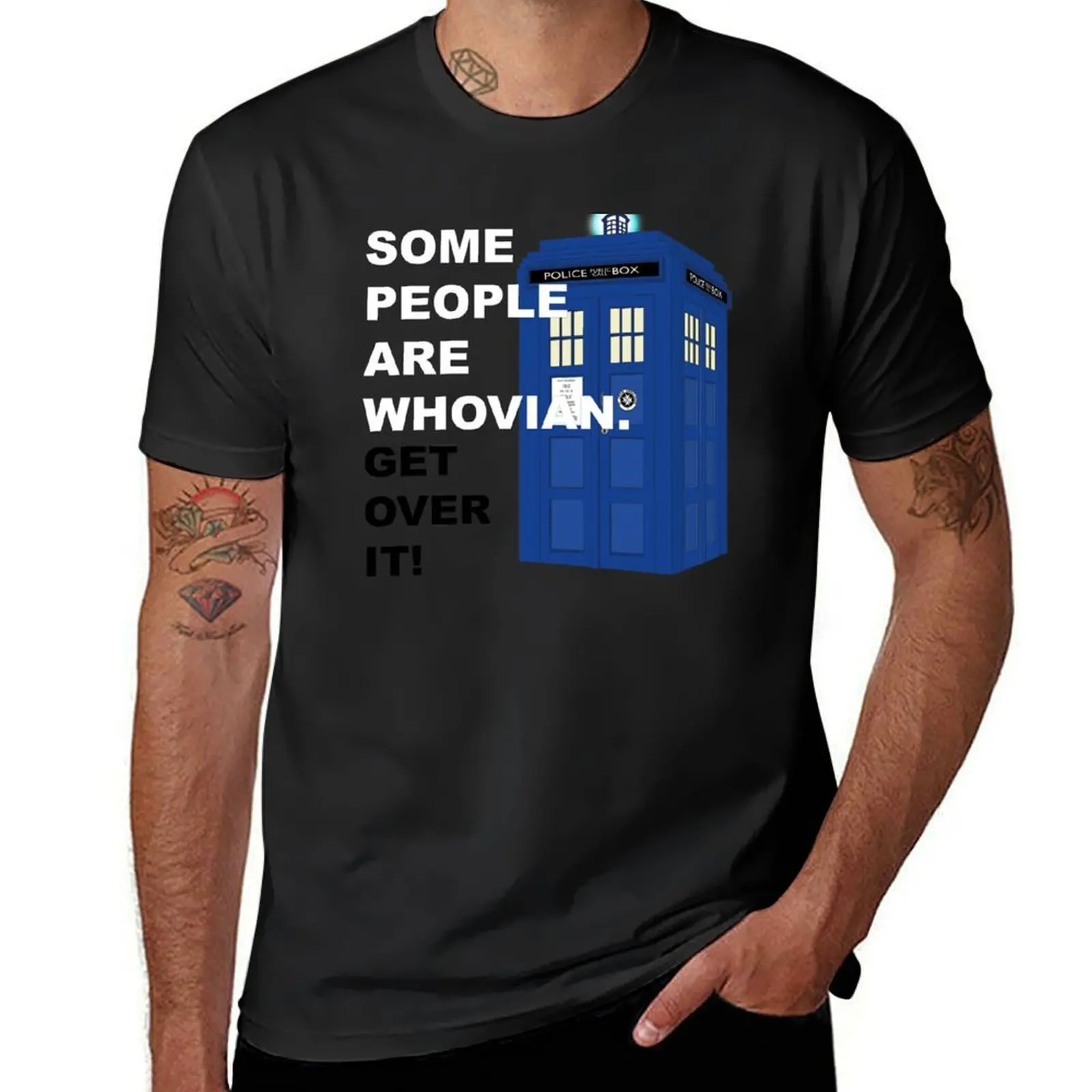 B-ruder whovian T-Shirt summer tops cute tops oversized t shirts for men