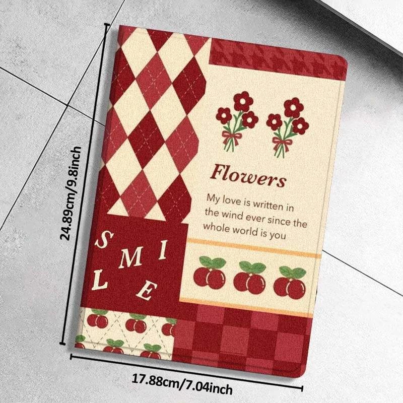 Retro modello diamante per iPad Pro 7 8 9 Gen 2 11 13 5th 6th 10th 11th M5 M4 12.9 10.9 10.2 pollici 2024 2025 Custodia per tablet