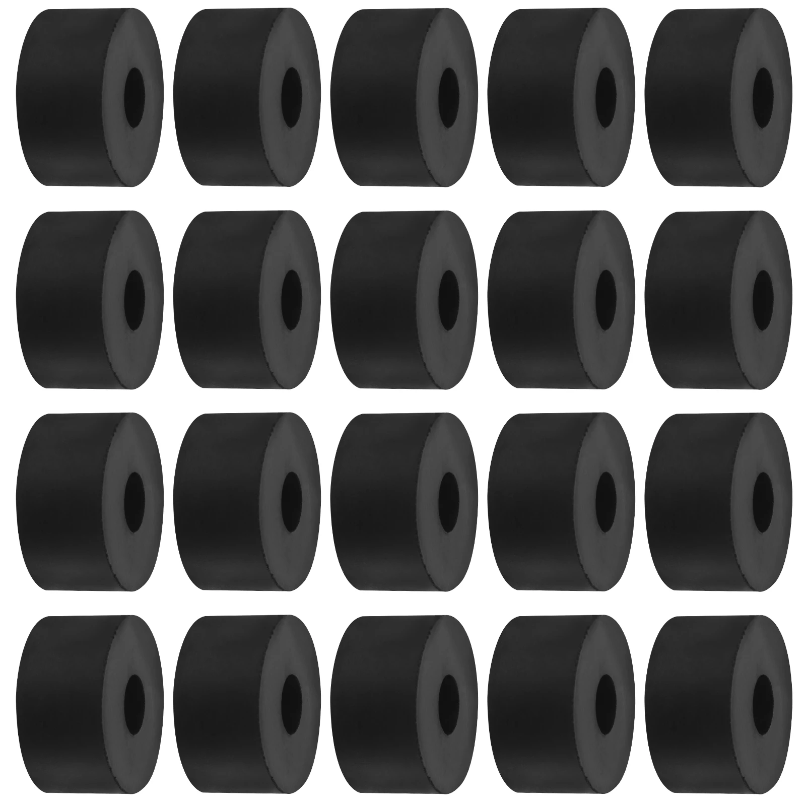 

20 PCS Cushion Planter Feet Outdoor Flower Pot Footrest Base Pads Damping Support Garden Pots Black Rubber Raising