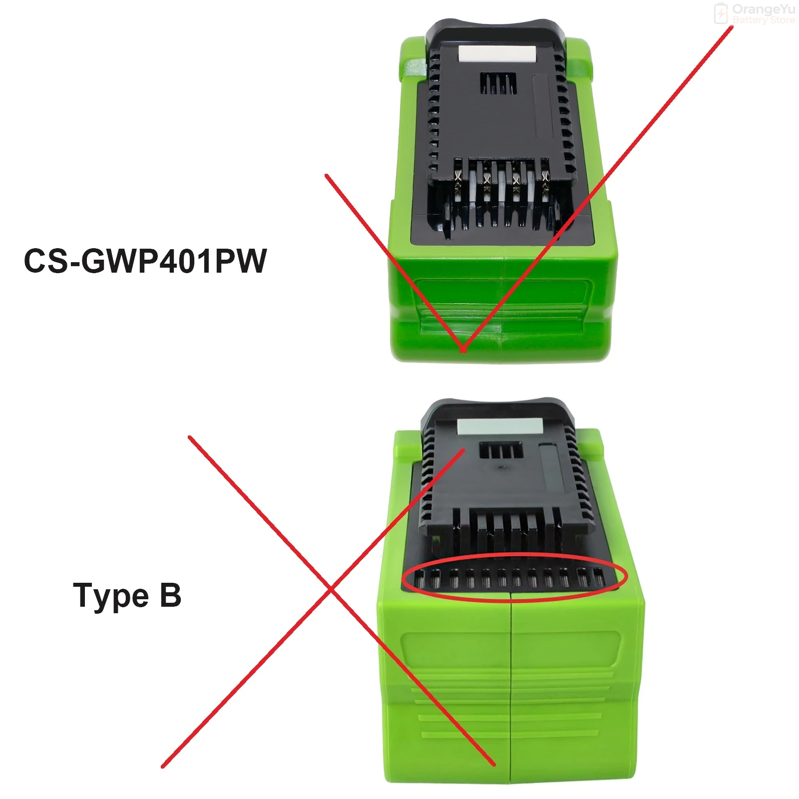 Replacement  2000mAh/3000mAh/5000mAh Power Tools Battery for GreenWorks G-MAX 40V  20302 21332 24102 29463 20292 29302 20672