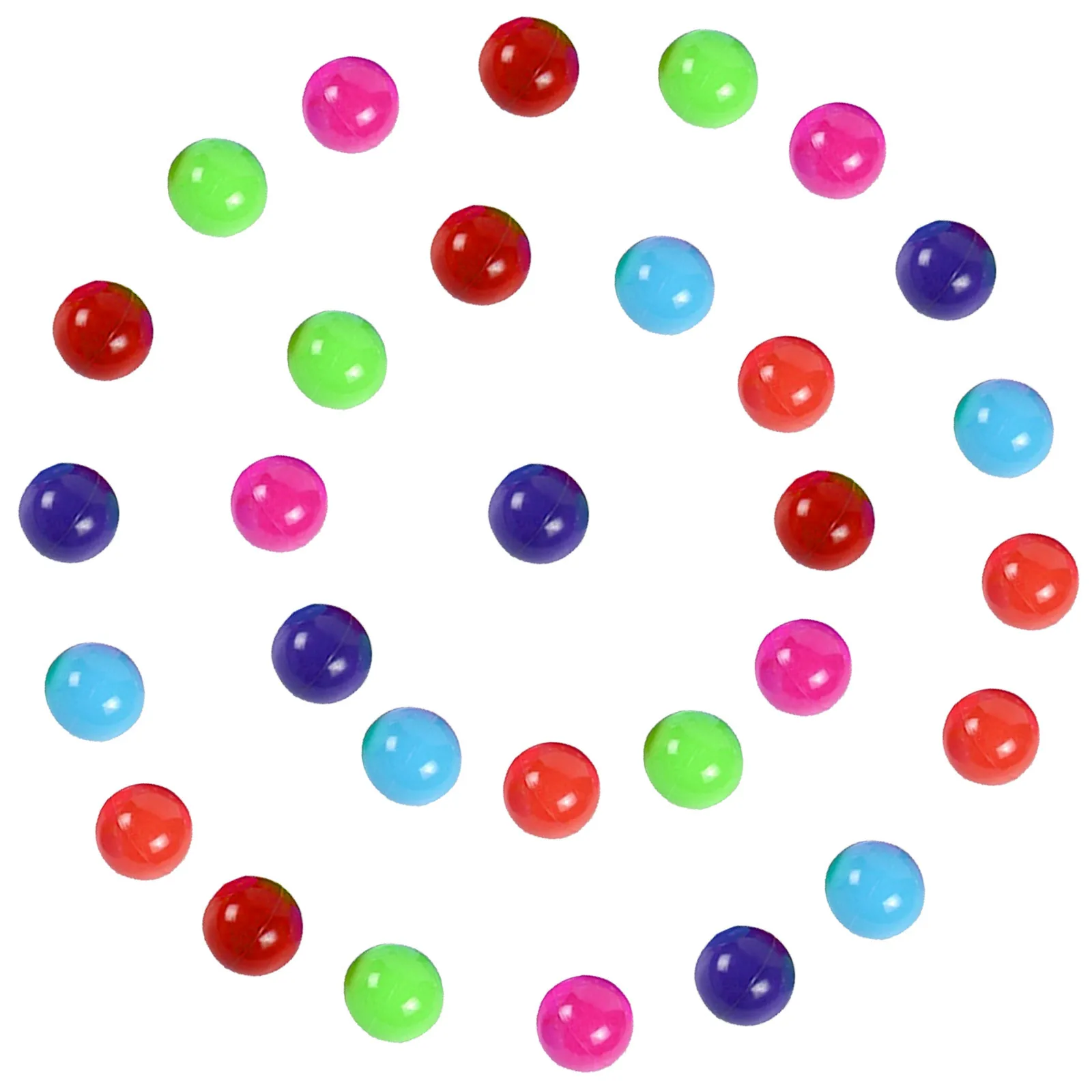 

25Pcs 55cm Diameter Ocean Balls Bright Colors Mixed Plastic Ball Pit Balls for Children Visual Development Play Tent