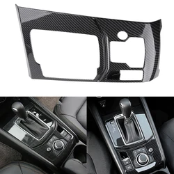 Carbon Fiber Style Car Center Console Gear Shift Panel Cover Trim for Mazda CX-5 2024 2023 2022 2021 2020 2019 2018 2017