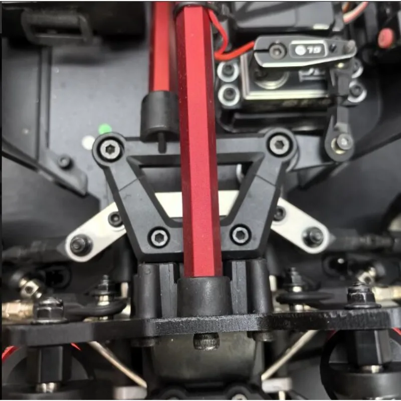 Zero‑Play Metal Ackerman Steering Plate Replace OEM P73432 for 1:7 MJX 730/7304 C3 WRC,Bearing Embedded Steering Upgrade Part