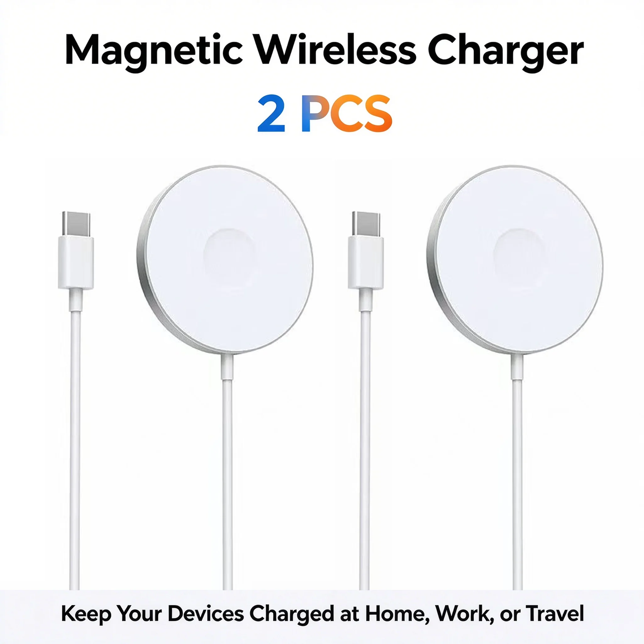 2pcs Wireless Charger 15W Magnetic Wireless Charger For iPhone 12 13 14 16 17 18 Pro max 15Pro XR Xs Type-C Fast Charger