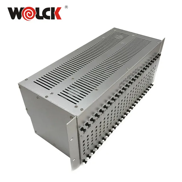 Wolck Headend Equipment 24 Channel AV Input RCA Combiner Amplifier Analog Fixed CATV Rf Modulator